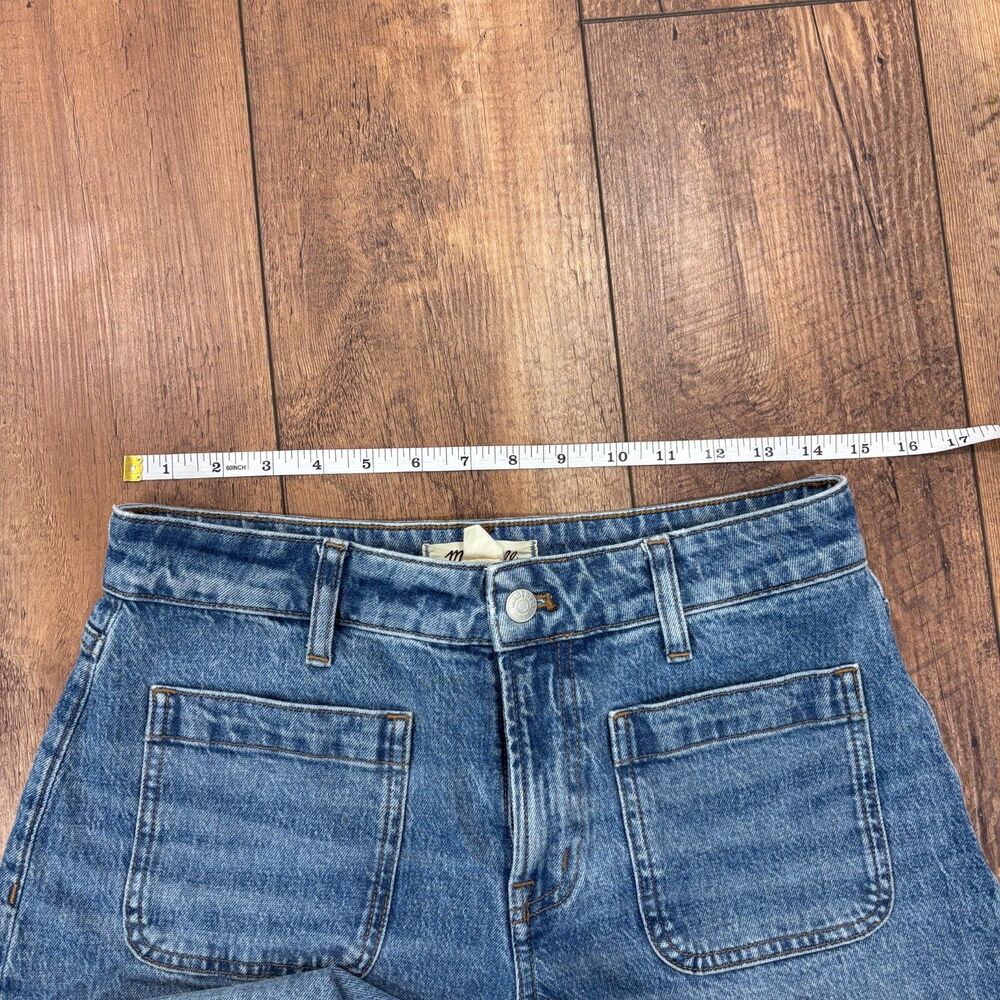 Madewell The Curvy Perfect Vintage Wide-Leg Jean Patch Pockets High-Rise Sz 28P - Picture 7 of 12